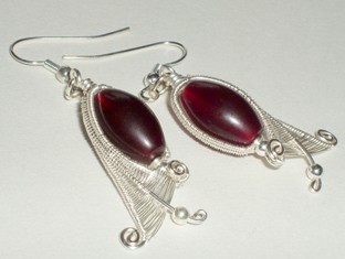 Fuchsia Bud Earrings