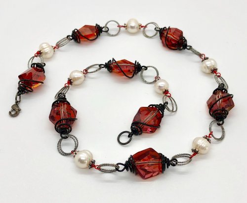 Winter Red Necklace
