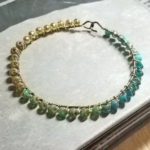 Beaded Bangle Bracelet