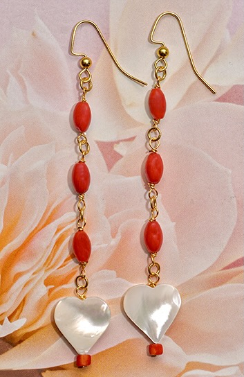 Tulip Heart Earrings