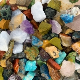 WireJewelry Madagascar Stone Mix Rough - Large Natural Gemstones in 1.5 LB Bag