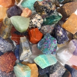 WireJewelry Asia Stone Mix Rough - Large Natural Gemstones in 1.5 LB Bag