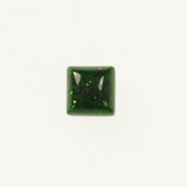 Green Goldstone 6mm Square Cabochon - Pack of 2