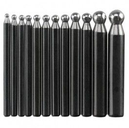 12 Piece Dapping Punch Set 3.6mm to 14mm