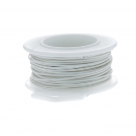 30 Gauge Round Silver Plated Antique White Copper Craft Wire - 150 ft