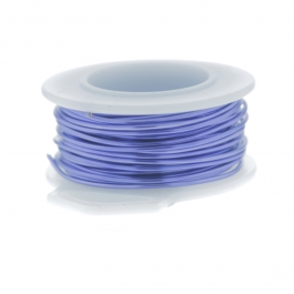 24 Gauge Round Silver Plated Lavender Copper Craft Wire - 30 ft