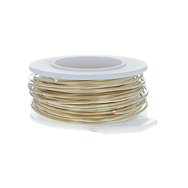 14 Gauge Round Gold Tone Brass Craft Wire - 10 ft