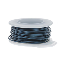 18 Gauge Round Blue Enameled Craft Wire - 21 ft