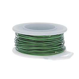 14 Gauge Round Green Enameled Craft Wire - 10 ft