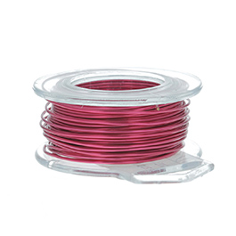 20 Gauge Round Magenta Enameled Craft Wire - 30 ft