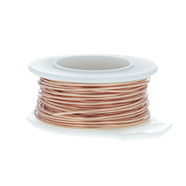 18 Gauge Round Natural Enameled Craft Wire - 21 ft