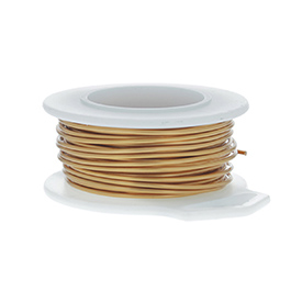 30 Gauge Round Bronze Enameled Craft Wire - 150 ft