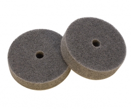 Medium Abrasive Buff for Benchtop Polisher - 2 Pack