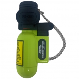 Blazer PB207 "The Torch" Butane Refillable Pocket Torch, Lime