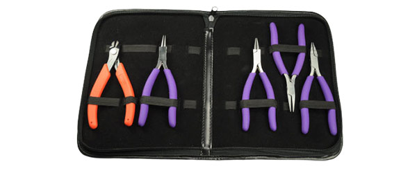 WireJewelry - Ultimate Wire-Pliers Jewelry Pliers with Case, Set of 5