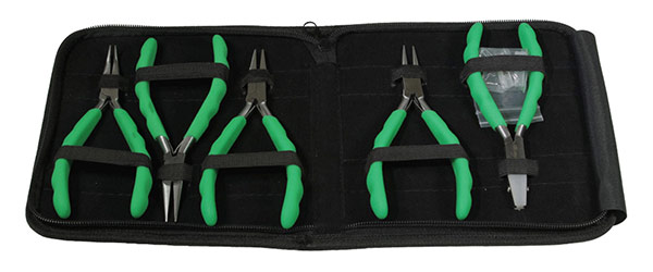 Essentials Jewelry Pliers Set with Case, Set of 5