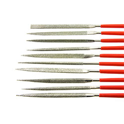 10 Piece Diamond Needle Files - 140mm X 3mm