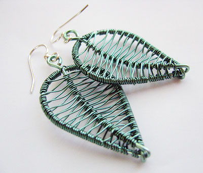 Birch Leaf Earrings by Albina Manning