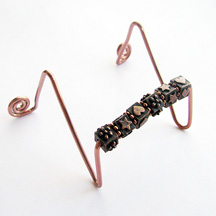 Wire Wrapped Business Card Holder
