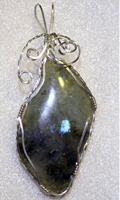 Jill Gentry's Framed Labradorite Cabochon