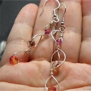 Wire Wrapped Earrings in 8 Minutes or Less!