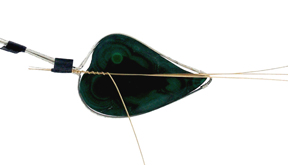 Malachite Leaf Pendant