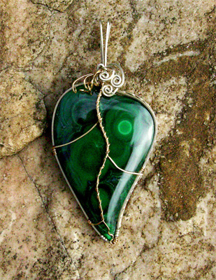 Malachite Leaf by Dale Cougar Armstrong