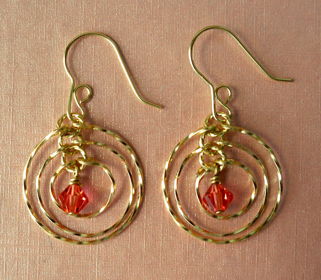 Tri-Circle Earrings