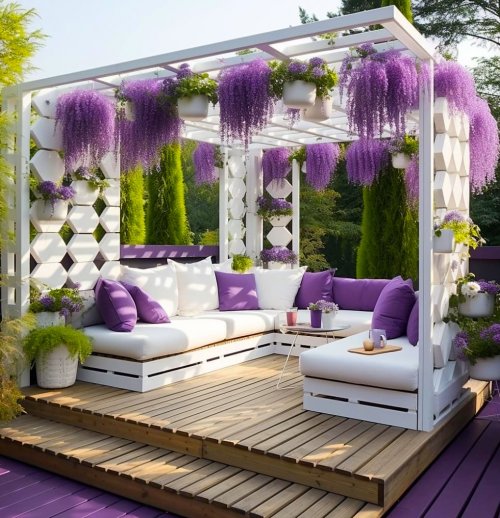 Color Inspiration - Purple Pergola