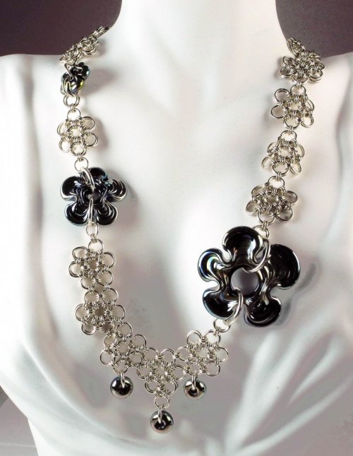 Marilyn Gardiner's Combine Chain Maille with your Other Crafts - , General Education, Wire Wrapping, Wrapping, Wire Wrapping Jewelry, Lampwork Beads