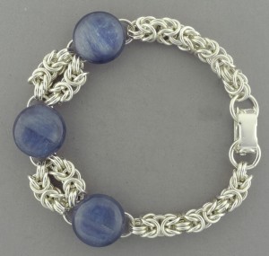 Marilyn Gardiner's Using Clasps with Chain Mail - , Chain Maille Jewelry, Making Chain, Chain Making , Design, Silver foldover clasp