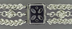 Marilyn Gardiner's Using Clasps with Chain Mail - , Chain Maille Jewelry, Making Chain, Chain Making , Design, Silver box clasp