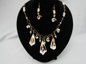 Judy Ellis's Gem Profile- Cowrie Shells, Conch Shells, and Drilling Shells - , General Education, , Shell necklace