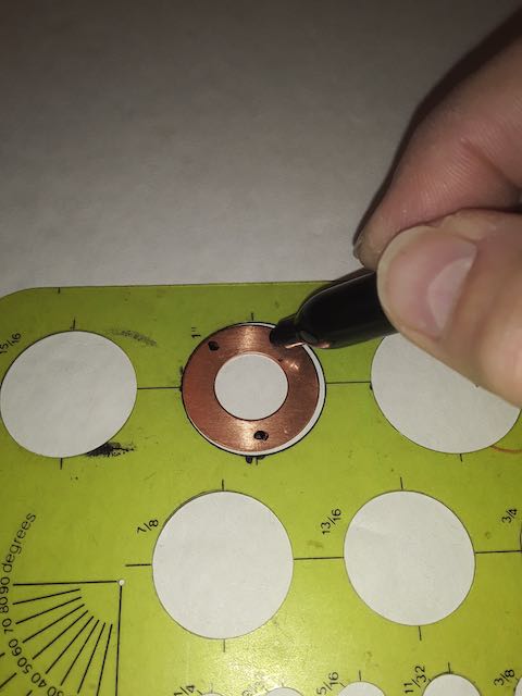 Judy Freyer Thompson's Swinging Copper Washer Necklace - , Contemporary Wire Jewelry, How To Punch Holes, Hole Punching, Punch A Hole, swinging copper washes