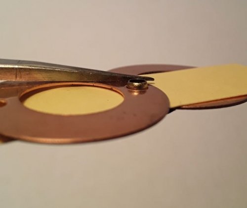 Judy Freyer Thompson's Swinging Copper Washer Necklace - , Contemporary Wire Jewelry, How To Punch Holes, Hole Punching, Punch A Hole, swinging copper washers