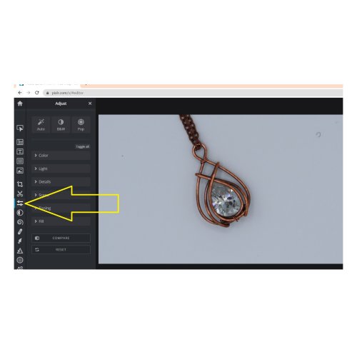 Erika Pal's How to Edit Your Pictures Online for Free - , General Education, , On the left side choose the option ADJUST