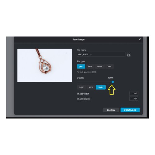 Erika Pal's How to Edit Your Pictures Online for Free - , General Education, , I recommend you to push the image quality up to the maximum.