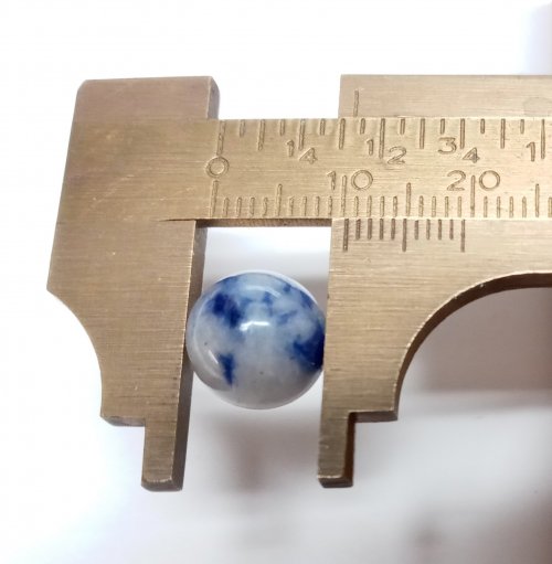 Judy Larson's Sliding Gauges and Calipers - , Tools For Wire Jewelry, Tools, The sliding gauge measured the bead at 10.3mm