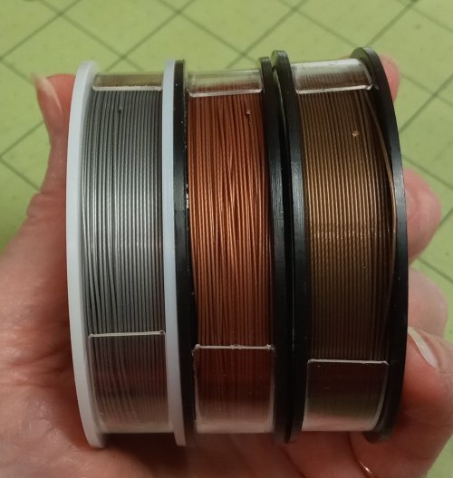 Judy Larson's A Few Thoughts on Multi-Strand Beading Wires - , Beading, Beads, Original Satin Silver, Copper, and Antique Brass
