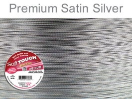 Judy Larson's A Few Thoughts on Multi-Strand Beading Wires - , Beading, Beads,  slightly brighter silver beading wire 