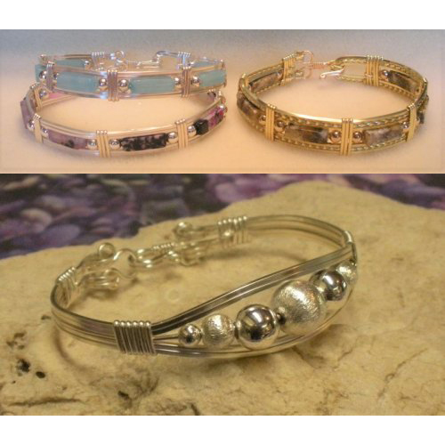Judy Larson's Silver Plated Copper Craft Wire - , General Education, Design, , I wore the Herringbone Weave Bangle