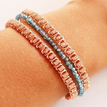 Judy Ellis's Why Jewelry Makers Love Boho And Free-Form Designs - <h2>6 Boho Jewelry Patterns You'll Want to Make</h2>, General Education, Wire Wrapping, Wrapping, Wire Wrapping Jewelry, triple strand braided wire bracelet