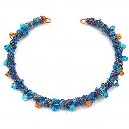 Judy Ellis's Why Jewelry Makers Love Boho And Free-Form Designs - , General Education, Wire Wrapping, Wrapping, Wire Wrapping Jewelry, boho wire fiber bangle