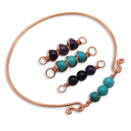 Judy Ellis's Why Jewelry Makers Love Boho And Free-Form Designs - , General Education, Wire Wrapping, Wrapping, Wire Wrapping Jewelry, Dainty Interchangeable Boho Bracelet