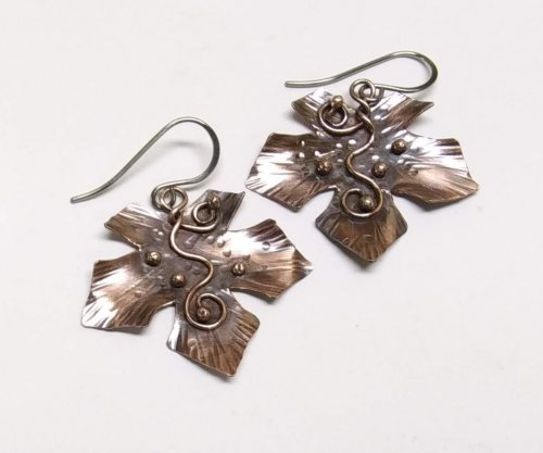Judy Ellis's 5 Fall Leaf Jewelry Patterns to Capture the Colors of Autumn - , Wire Jewelry Design, , Maple Leaf Earrings