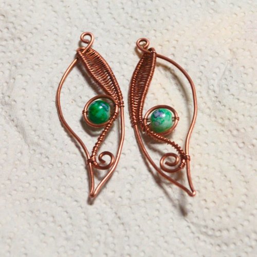 Judy Ellis's 5 Fall Leaf Jewelry Patterns to Capture the Colors of Autumn - , Wire Jewelry Design, , woven leaf earrings