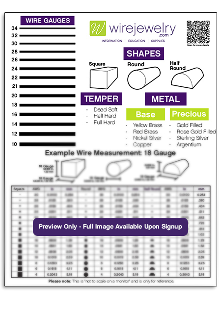 Dale Armstrong's What Gauge of Wire Should I Use to Make Jewelry - <h2>Jewelry Wire Gauge Chart</h2>, General Education, Design, , jewelry wire gauge chart