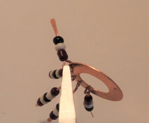Judy Freyer Thompson's Fringe Boho Earrings - , Contemporary Wire Jewelry, How To Punch Holes, Hole Punching, Punch A Hole, Loops, Wire Loop, Wrapped Wire Loop, Attach the fringe to the washers