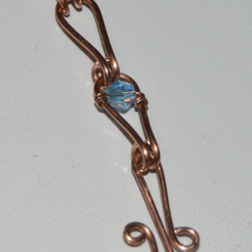 Deborah Kelly's Love Knot Chain Bracelet and Earrings - , Contemporary Wire Jewelry, Making Chain, Chain Making , love knot chain