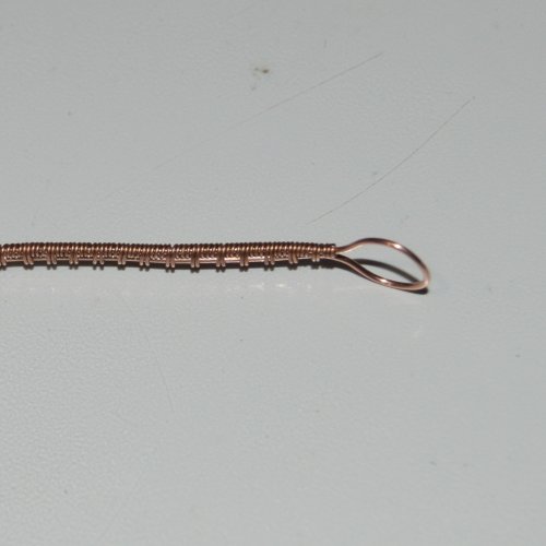 Deborah Kelly's Wire Woven Drumstick Earrings and Ring - , Wire Weaving, Weaving, Wire Weaving, Weaving Wire, Use fingers or the bail making pliers